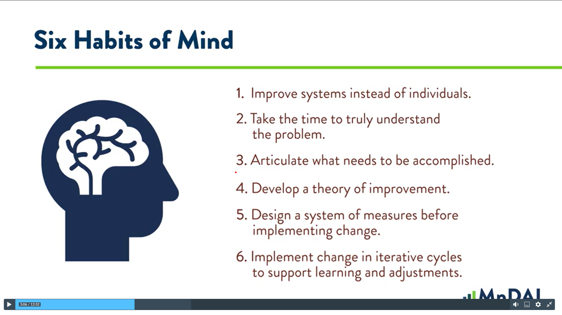 Data Use for Continuous Improvement video